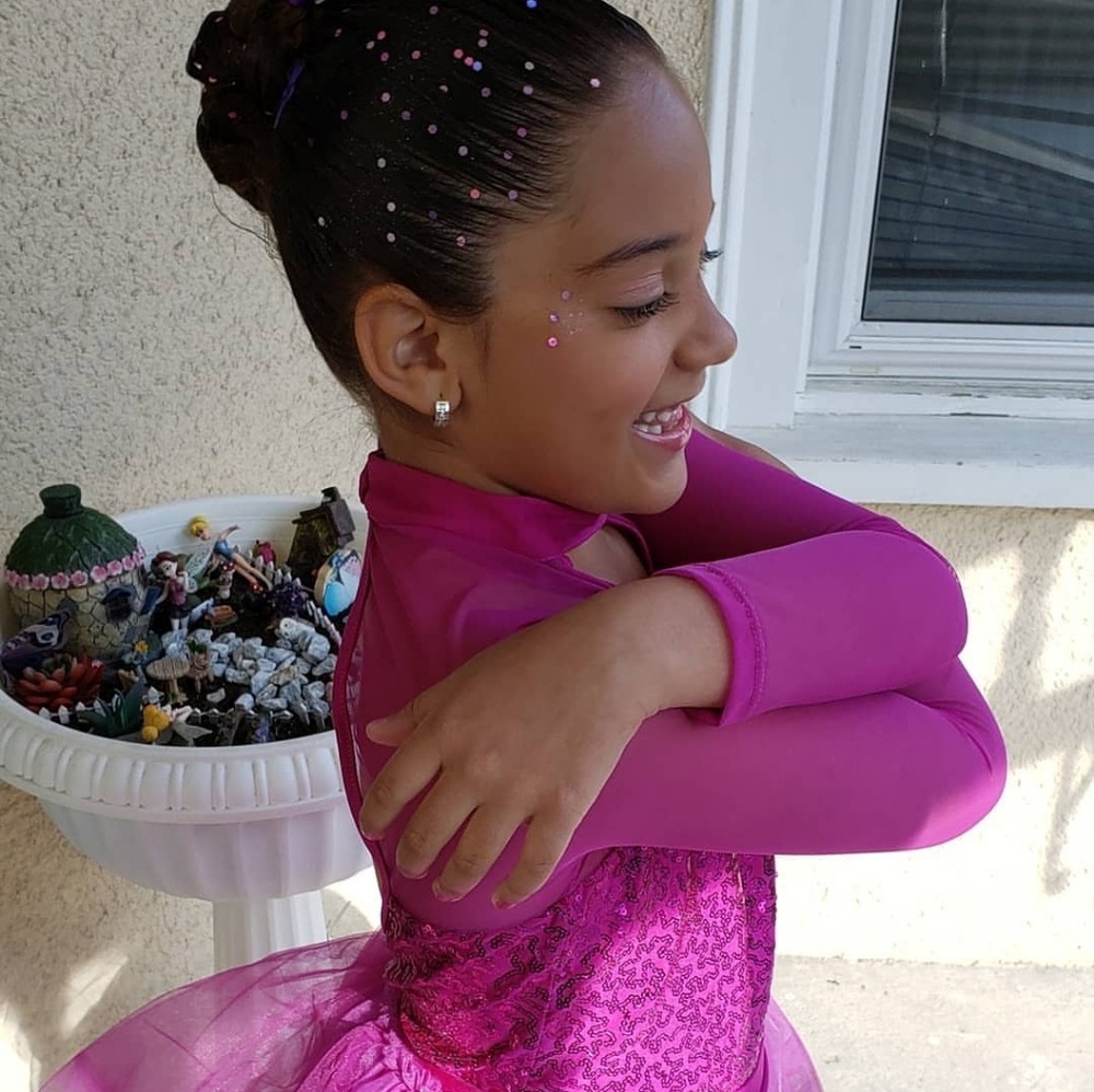 Cute Kids Girls Tulle Shiny Sequins Ballet Leotard